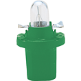 Plastikowa lampa podstawowa 12 V 2 W zielona