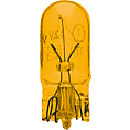 Szklana lampa bazowa 12V 5W bursztynowa / żółta