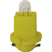 24V 1,2W plastikowa lampa podstawowa żółta