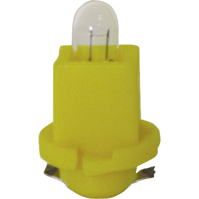 24V 1,2W plastikowa lampa podstawowa żółta