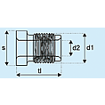 Złączka przewodu hamulcowego z gwintem wewnętrznym