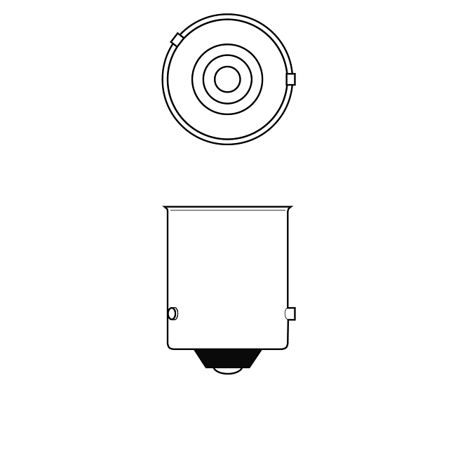 Lampa błyskowa 24V PY21W HDLL ż&oacute;łta