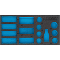 HAZET 2-komponentowa wkładka z&nbsp;miękkiej pianki 163-463L ∙ dł.&nbsp;x&nbsp;szer.: 342 mm x 172 mm