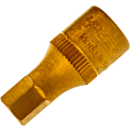 HAZET Schraubendreher-Steckschlüsseleinsatz 8501-7 ∙ 1/4 Zoll (6,3 mm) Vierkant hohl ∙ Innen Sechskant Profil ∙ SW 7 mm