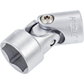 HAZET Gelenk Steckschlüsseleinsatz 880G-17 ∙ 3/8 Zoll (10 mm) Vierkant hohl ∙ Außen Sechskant-Tractionsprofil ∙ SW 17 mm