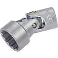 HAZET Gelenk Steckschlüsseleinsatz 880G-Z18 ∙ 3/8 Zoll (10 mm) Vierkant hohl ∙ Außen Doppelsechskant-Tractionsprofil ∙ SW 18 mm