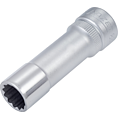 HAZET Steckschlüsseleinsatz 880TZ-10 ∙ 3/8 Zoll (10 mm) Vierkant hohl ∙ Außen Doppelsechskant-Tractionsprofil ∙ SW 10 mm