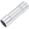 HAZET Steckschlüsseleinsatz 900TZ-19 ∙ 1/2 Zoll (12,5 mm) Vierkant hohl ∙ Außen Doppelsechskant-Tractionsprofil ∙ SW 19 mm
