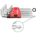 VIGOR T Winkelschraubendreher Satz ∙ lang ∙ Kugelkopf ∙ V4708 ∙ Innen TORX® Profil ∙ 9-teilig ∙ T10 · T15 · T20 · T25 · T27 · T30 · T40 · T45 · T50 ∙ Anzahl Werkzeuge: 9