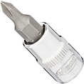VIGOR Nasadka wkrętakowa ∙ V2593N ∙ Zabierak kwadratowy drążony 1/4 cala (6,3&nbsp;mm) ∙ Profil gniazdo krzyżowe PH ∙ Rozmiar klucza PH0