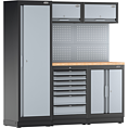 VIGOR Schrankwand-Kombination ∙ Kompakt-Paket ∙ Holz ∙ V6000-3 ∙ L x B x H: 1952 mm x 526 mm x 1980 mm