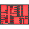 VIGOR Weichschaumeinlage ∙ leer ∙ V6813-L ∙ L x B x H: 563 mm x 393 mm x 35 mm