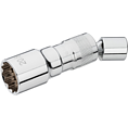 VIGOR Klucz nasadowy do świec zapłonowych ∙ V7002-20.8 ∙ Zabierak kwadratowy drążony 3/8 cala (10&nbsp;mm) ∙ Profil zewnętrzny 12-kątny ∙ Rozmiar klucza 20,8 mm