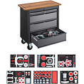 VIGOR Mobile Werkbank Series XL mit Spezialwerkzeug Sortiment ∙ V7026 ∙ 117-teilig ∙ Anzahl Werkzeuge: 117