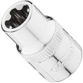 VIGOR E+ Steckschlüssel-Einsatz ∙ V7920-EPR11 ∙ 3/8 Zoll (10 mm) Vierkant hohl ∙ Außenprofil mit 5 abgerundeten Flanken (TORX®-ähnlich) ∙ SW E11+