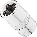 VIGOR E+ Steckschlüssel-Einsatz ∙ V7920-EPR14 ∙ 3/8 Zoll (10 mm) Vierkant hohl ∙ Außenprofil mit 5 abgerundeten Flanken (TORX®-ähnlich) ∙ SW E14+