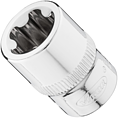 VIGOR E+ Steckschlüssel-Einsatz ∙ V7920-EPR16 ∙ 3/8 Zoll (10 mm) Vierkant hohl ∙ Außenprofil mit 5 abgerundeten Flanken (TORX®-ähnlich) ∙ SW E16+