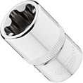 VIGOR E+ Steckschlüssel-Einsatz ∙ V7920-EPR20 ∙ 1/2 Zoll (12,5 mm) Vierkant hohl ∙ Außenprofil mit 5 abgerundeten Flanken (TORX®-ähnlich) ∙ SW E20+