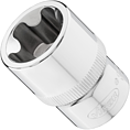 VIGOR E+ Steckschlüssel-Einsatz ∙ V7920-EPR24 ∙ 1/2 Zoll (12,5 mm) Vierkant hohl ∙ Außenprofil mit 5 abgerundeten Flanken (TORX®-ähnlich) ∙ SW E24+