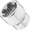 VIGOR E+ Steckschlüssel-Einsatz ∙ V7920-EPR32 ∙ 1/2 Zoll (12,5 mm) Vierkant hohl ∙ Außenprofil mit 5 abgerundeten Flanken (TORX®-ähnlich) ∙ SW E32+