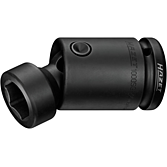 HAZET Klucz nasadowy udarowy z przegubem 1000SG-22 ∙ Zabierak kwadratowy drążony 3/4 cala (20 mm) ∙ Profil z gniazdem zewnętrznym 6-kątnym ∙ Rozmiar klucza 22 mm