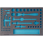 HAZET 2-komponentowa wkładka z miękkiej pianki 163-118L ∙ dł. x szer.: 519 mm x 342 mm