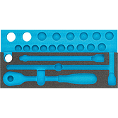 HAZET 2-komponentowa wkładka z miękkiej pianki 163-357L ∙ dł. x szer.: 342 mm x 172 mm