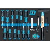 HAZET Zestaw narzędzi 163-627/18 ∙ 18‑częściowy