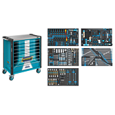 HAZET Wózki narzędziowe Wózek narzędziowy Assistent 179NXL-8S1/425 ∙ 425‑częściowy ∙ Szuflady, płaskie: 7× 81 x 696 x 398 mm ∙ Szuflady, wysokie: 1× 166 x 696 x 398 mm HAZET Wózki narzędziowe Wózek narzędziowy Assistent 179NXL-8S1/425 ∙ 425‑częściowy ∙ Szuflady, płaskie: 7× 81 x 696 x 398 mm ∙ Szuflady, wysokie: 1× 166 x 696 x 398 mm