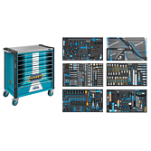 HAZET Wózki narzędziowe Wózek narzędziowy Assistent 179NXL-8S1/515 ∙ 515‑częściowy ∙ Szuflady, płaskie: 7× 81 x 696 x 398 mm ∙ Szuflady, wysokie: 1× 166 x 696 x 398 mm HAZET Wózki narzędziowe Wózek narzędziowy Assistent 179NXL-8S1/515 ∙ 515‑częściowy ∙ Szuflady, płaskie: 7× 81 x 696 x 398 mm ∙ Szuflady, wysokie: 1× 166 x 696 x 398 mm