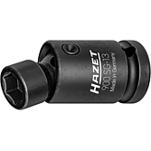 HAZET Klucz nasadowy udarowy z przegubem 900SG-13 ∙ Zabierak kwadratowy drążony 1/2 cala (12,5 mm) ∙ Profil Traction z gniazdem zewnętrznym 6-kątnym ∙ Rozmiar klucza 13 mm HAZET Klucz nasadowy udarowy z przegubem 900SG-13 ∙ Zabierak kwadratowy drążony 1/2 cala (12,5 mm) ∙ Profil Traction z gniazdem zewnętrznym 6-kątnym ∙ Rozmiar klucza 13 mm