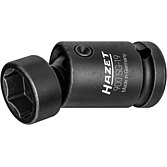 HAZET Klucz nasadowy udarowy z przegubem 900SG-19 ∙ Zabierak kwadratowy drążony 1/2 cala (12,5 mm) ∙ Profil Traction z gniazdem zewnętrznym 6-kątnym ∙ Rozmiar klucza 19 mm HAZET Klucz nasadowy udarowy z przegubem 900SG-19 ∙ Zabierak kwadratowy drążony 1/2 cala (12,5 mm) ∙ Profil Traction z gniazdem zewnętrznym 6-kątnym ∙ Rozmiar klucza 19 mm