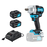 HAZET Akumulatorowy klucz udarowy 9512-950/4 ∙ Maksymalny moment przy odkręcaniu [Nm]: 950 Nm ∙ Zabierak kwadratowy masywny 1/2 cala (12,5 mm) ∙ 4‑częściowy