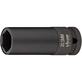 VIGOR Klucz nasadowy udarowy ∙ V6313-20.5 ∙ Zabierak kwadratowy drążony 1/2 cala (12,5&nbsp;mm) ∙ Profil zewnętrzny sześciokąta ∙ 80 mm