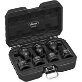 VIGOR Zestaw udarowych kluczy nasadowych ∙ V7212N ∙ Zabierak kwadratowy drążony 3/4 cala (20 mm) ∙ Profil z gniazdem zewnętrznym 6-kątnym, Profil zewnętrzny 12-kątny ∙ 7‑częściowy ∙ Liczba narzędzi: 7