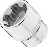 VIGOR E+ Steckschlüssel-Einsatz ∙ V7920-EPR32 ∙ 1/2 Zoll (12,5 mm) Vierkant hohl ∙ Außenprofil mit 5 abgerundeten Flanken (TORX®-ähnlich) ∙ SW E32+