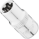 VIGOR E+ Steckschlüssel-Einsatz ∙ V7920-EPR8 ∙ 1/4 Zoll (6,3 mm) Vierkant hohl ∙ Außenprofil mit 5 abgerundeten Flanken (TORX®-ähnlich) ∙ SW E8+