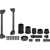 VIGOR Zestaw uzupełniający do uniwersalnej ramy prasy do pojazd&oacute;w użytkowych 70 ton do sworzni zwrotnicy i trzpieni ustalających ∙ V8666 ∙ 21‑częściowy ∙ Liczba narzędzi: 21