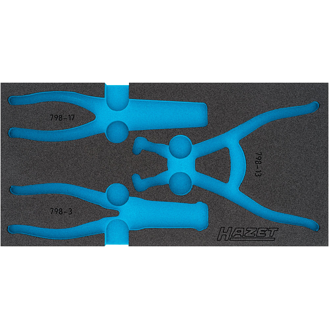 HAZET 2-komponentowa wkładka z&nbsp;miękkiej pianki 163-425L ∙ dł.&nbsp;x&nbsp;szer.: 342 mm x 172 mm