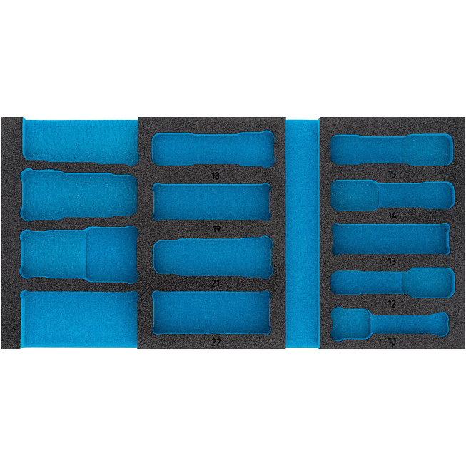 HAZET 2-komponentowa wkładka z&nbsp;miękkiej pianki 163-459L ∙ dł.&nbsp;x&nbsp;szer.: 342 mm x 172 mm