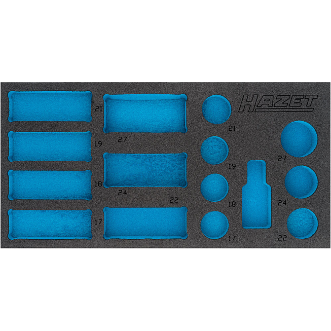 HAZET 2-komponentowa wkładka z&nbsp;miękkiej pianki 163-463L ∙ dł.&nbsp;x&nbsp;szer.: 342 mm x 172 mm