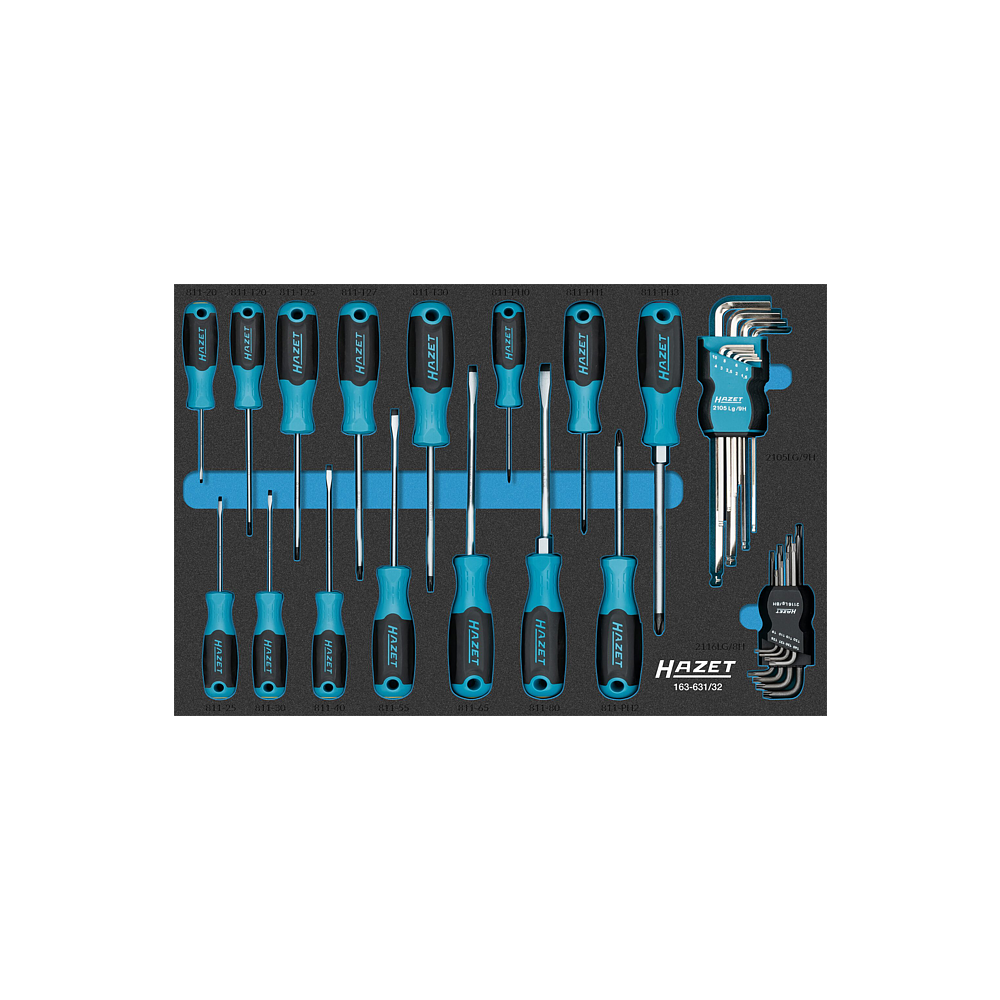 HAZET Zestaw wkrętak&oacute;w 163-631/32 ∙ 32‑częściowy