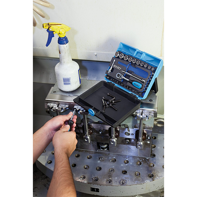 HAZET Skrzynka narzędziowa z&nbsp;tworzywa sztucznego ∙ do Safety Insert System 165-S ∙ dł.&nbsp;x&nbsp;szer.&nbsp;x&nbsp;wys.: 185 mm x 153 mm x 52 mm