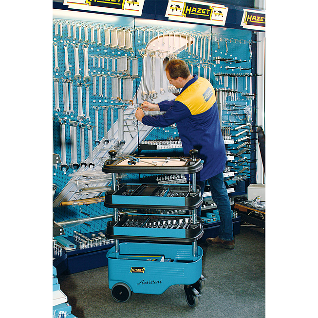 HAZET W&oacute;zek narzędziowy W&oacute;zek narzędziowy Assistent 166C ∙ dł.&nbsp;x&nbsp;szer.&nbsp;x&nbsp;wys.: 725 mm x 398 mm x 1102 mm