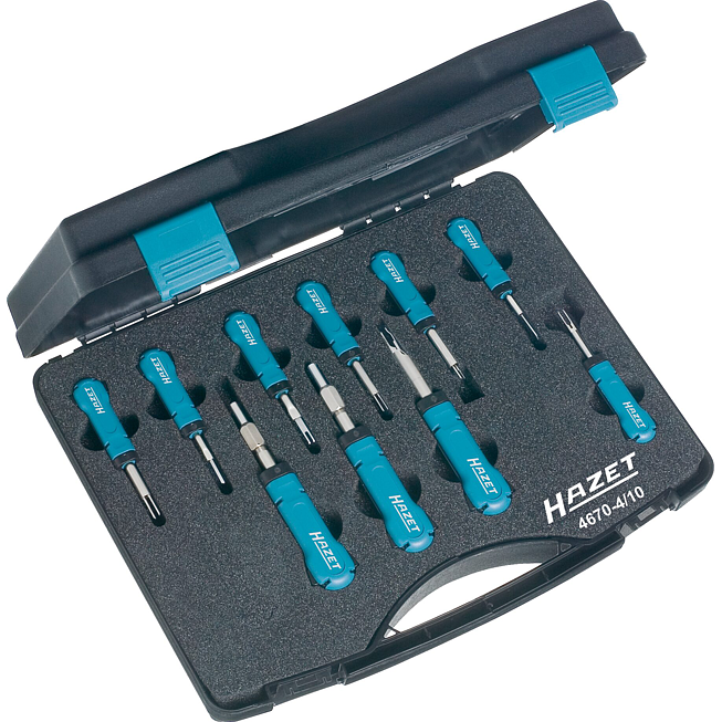 HAZET Kabelentriegeler Sortiment 4670-4/10 ∙ 10-teilig