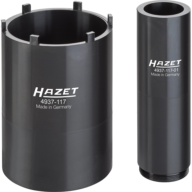 HAZET Nkw Zapfenschlüssel Satz 4937-117/2 ∙ 3/4 Zoll (20 mm) Vierkant hohl ∙ 2-teilig