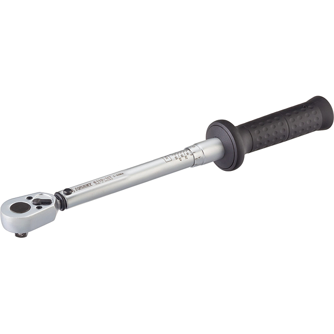 Klucz dynamometryczny HAZET 6110-1CT ∙ Zakres momentu obrotowego min-max: 5 - 60 Nm ∙ Dokładność: 2% ∙ Masywny kwadrat 3/8 cala (10 mm) ∙ Długość: 335 mm