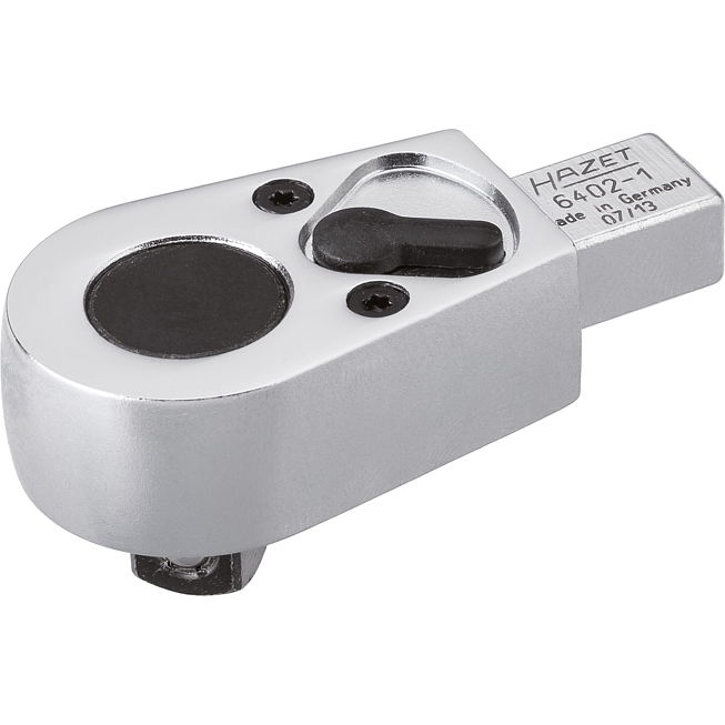 HAZET Einsteck-Umschaltknarre 6402-1 ∙ 9 x 12 mm Einsteck-Vierkant massiv ∙ 3/8 Zoll (10 mm) Vierkant massiv ∙ Länge: 61 mm