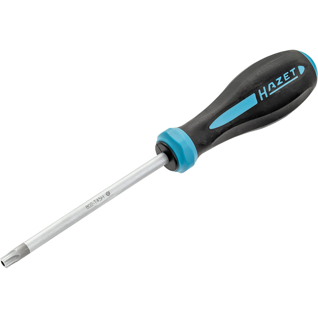 HAZET Schraubendreher HEXAnamic® 802-T45H ∙ Tamper Resistant TORX® Profil ∙ SW T45H