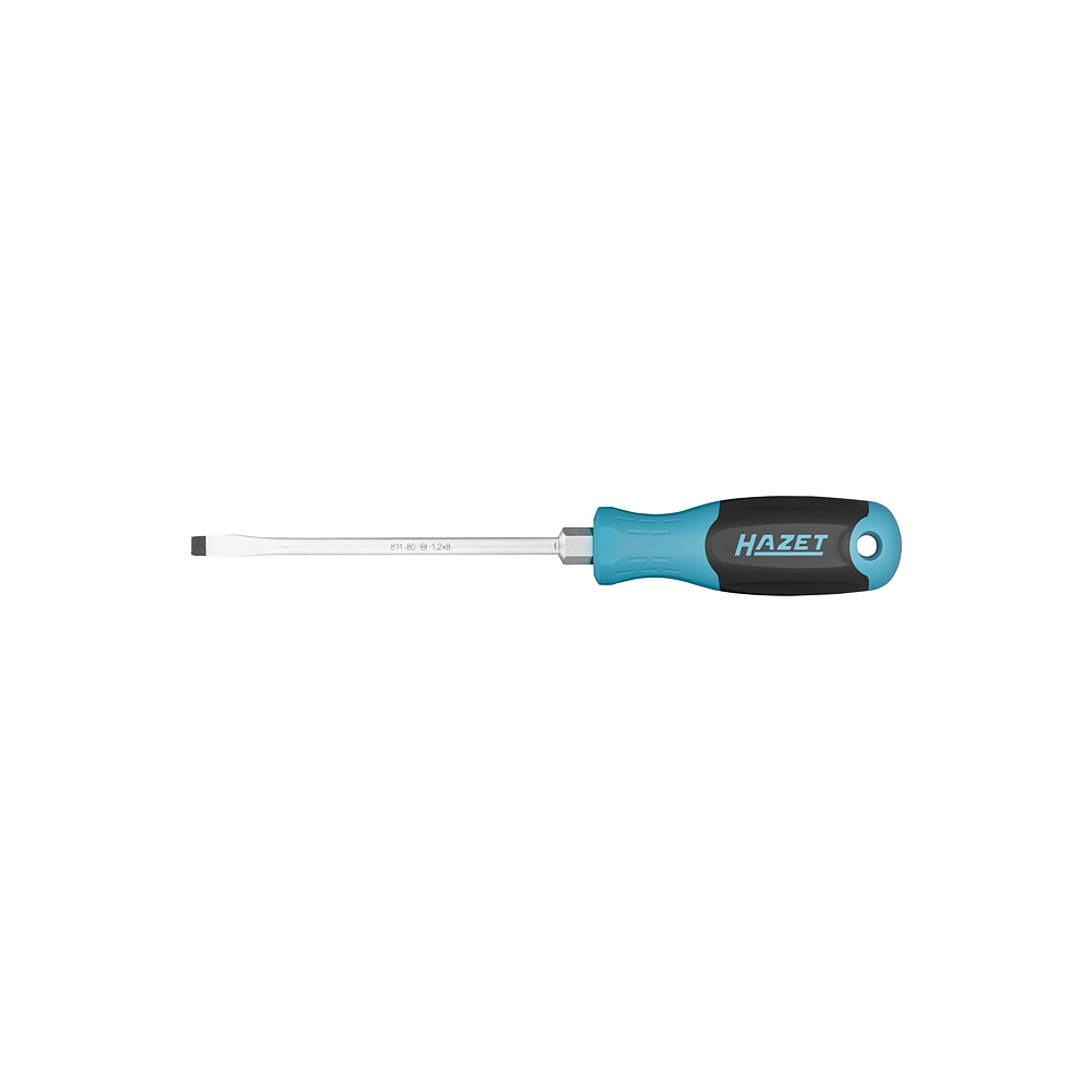 HAZET Schraubendreher 811-80 ∙ Schlitz Profil ∙ SW 1,2 x 8 mm